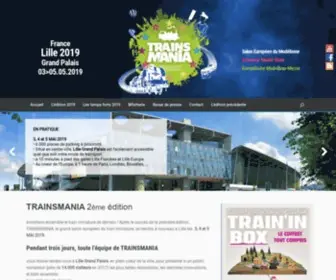 Trainsmania.com(Trainsmania Le grand salon européen du train miniature) Screenshot