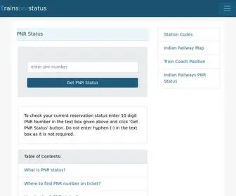 Trainspnrstatus.info(PNR Status) Screenshot