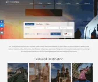 Trainspread.com(Asia Train Tickets) Screenshot