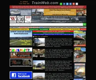 Trainweb.com(Train Web Railroad Information) Screenshot