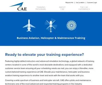 Trainwithcae.com(CAE Business Aviation) Screenshot