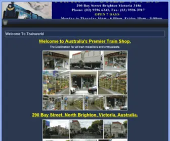 Trainworld.com.au(Train World attends numerous exhibitions across Australia inc) Screenshot