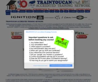 Trainyoucan.co.za(ETDP SETA Accredited Training Network) Screenshot