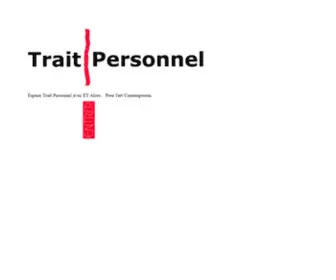 Trait-Personnel.com(Espace Trait personnel) Screenshot
