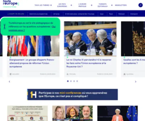 Traitederome.fr(Le site de référence sur les questions européennes) Screenshot