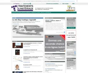 Traitementsetmateriaux.fr(Traitements & Matériaux) Screenshot