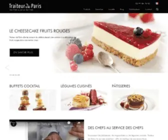 Traiteurdeparis.fr(Traiteur de Paris : Fabricant de pâtisseries et produits traiteurs surgelés) Screenshot