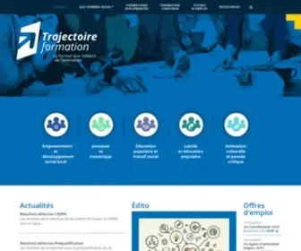 Trajectoire-Formation.com(TRAJECTOIRE FORMATION : se former aux métiers de l'animation) Screenshot