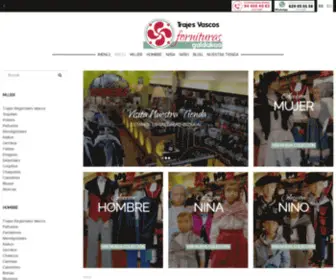 Trajesvascos.com(Venta de trajes regionales vascos (Euskal Jantziak)) Screenshot