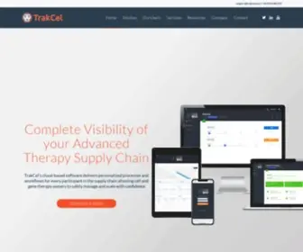 Trakcel.com(True Integration for Cell and Gene therapy development) Screenshot