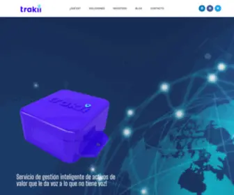 Trakii.co(Es una startup Tech finalista del programa de entrenamiento de emprendedores y de lanzamiento de empresas de Tecnología del Founder Institute de Sillicon Valley.realizado con WordPress) Screenshot