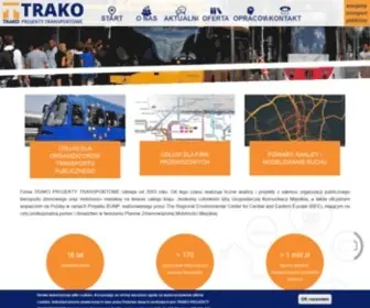 Trako.com.pl(TRAKO Projekty Transportowe) Screenshot