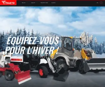 Trakto.ca(Trakto détient une place de choix pour la vente et le service de machineries lourdes) Screenshot