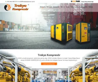 Trakyakompresor.com.tr(Trakya Kompresör) Screenshot