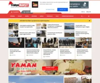 Trakyamanset.com(Trakya Manşet) Screenshot