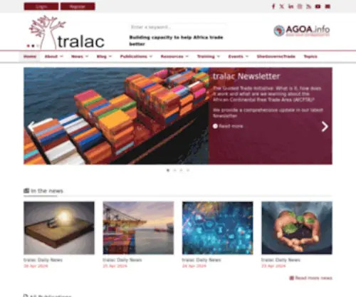 Tralac.org(Tralac (trade law centre)) Screenshot