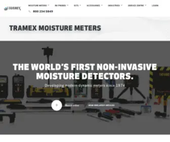 Tramexltd.com(Tramex Moisture Meters) Screenshot