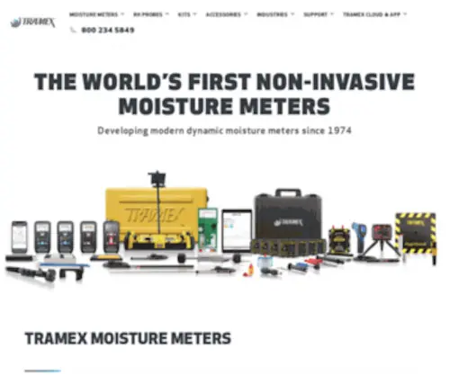 Tramexmeters.eu(Tramex Moisture Meters) Screenshot