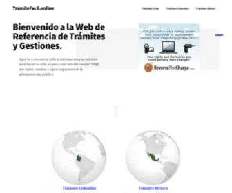 Tramitefacil.cl(Web de referencia para trámites y gestiones) Screenshot