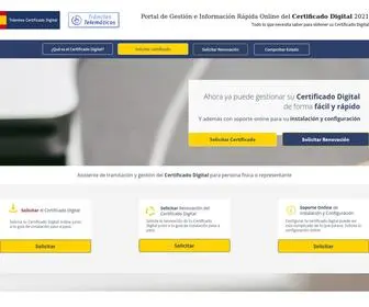 Tramitescertificadodigital.com(Certificado Digital) Screenshot