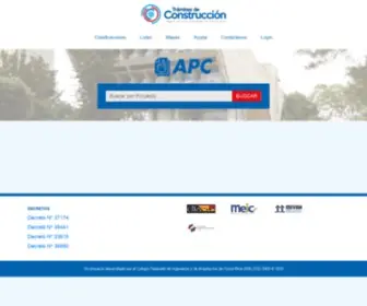 Tramitesconstruccion.go.cr(Trámites) Screenshot