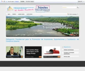 Tramitesnicaragua.gob.ni(ERegulations) Screenshot