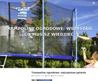 Trampolina-Z-Siatka.pl(Trampoliny ogrodowe) Screenshot