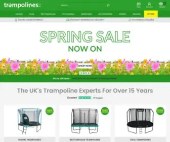 Trampolines.co.uk(The home of trampolines) Screenshot