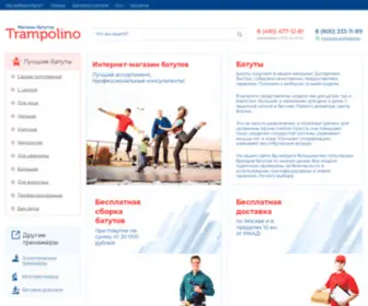 Trampolino.ru(Купить батут в Москве) Screenshot