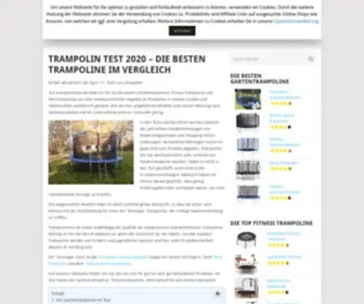 Trampolintests.de(Trampolin Testdie besten Trampoline im Vergleich) Screenshot