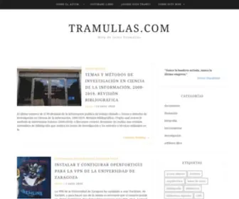 Tramullas.com(Gestión de información y documentación. Software libre en bibliotecas digitales) Screenshot