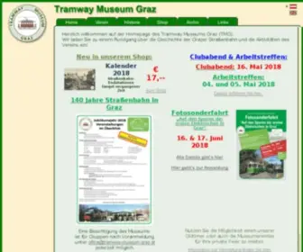 Tramway-Museum-Graz.at(Herzlichen willkommen Homepage Tramway Museums Graz (TMG)) Screenshot