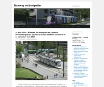 Tramwaydemontpellier.net(Tramway de Montpellier) Screenshot