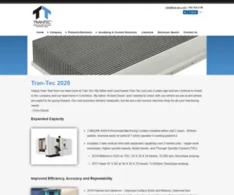 Tran-TEC.com(Tran-Tec Corporation) Screenshot