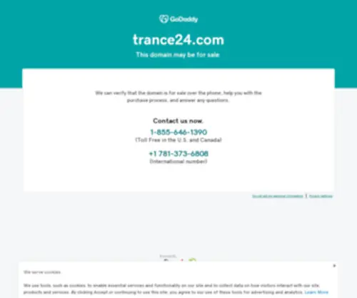 Trance24.com(Forsale Lander) Screenshot