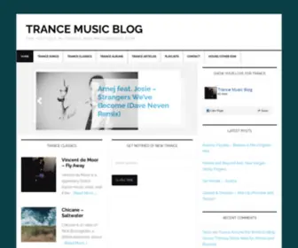 Trancemusicblog.com(Trance Music Blog) Screenshot