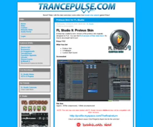 Trancepulse.com(Trance) Screenshot