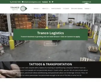 Trancologistics.com(Tranco Logistics) Screenshot