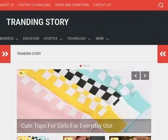Trandingstory.com(Tranding Story) Screenshot