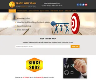 Trangwebvang.com(Trang Web Vàng biến Web Thành Vàng) Screenshot
