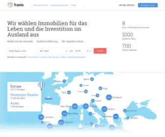 Tranio.de(Immobilien im Ausland) Screenshot