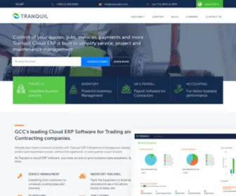 Tranquilbs.com(Tranquil Cloud ERP Software) Screenshot