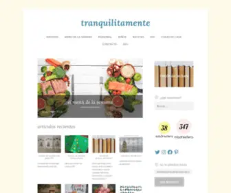 Tranquilitamente.com(Artículos recientes las últimas recetas qué puedes encontrar en este blog) Screenshot