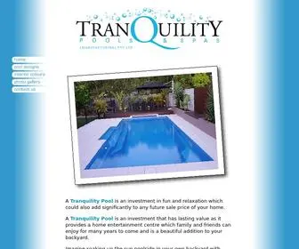 Tranquilitypools.com.au(Tranquility Pools & Spas (Manufacturing)) Screenshot