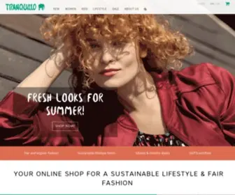 Tranquillo-Shop.de(TRANQUILLO Your onlineshop for sustainable fashion and Green Lifestyle) Screenshot
