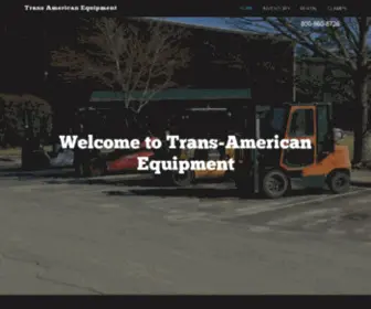 Trans-American.com(Forklifts, Material Handling) Screenshot