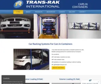 Trans-Rak.com(Vehicle Racking Systems) Screenshot