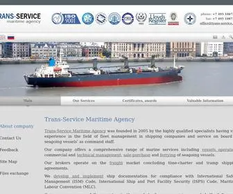 Trans-Service.org(Trans-Service Maritime Agency Ltd) Screenshot