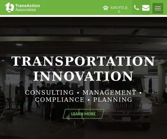 Transactionassoc.com(TransAction Associates & Corporate Shuttles) Screenshot
