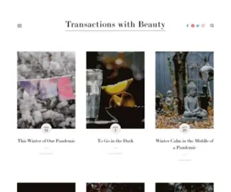 Transactionswithbeauty.com(Transactions with Beauty) Screenshot